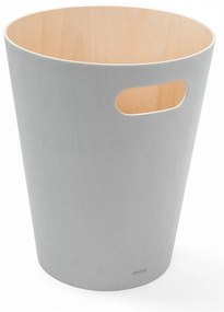Cestino in legno grigio chiaro da 7,5 l Woodrow - Umbra
