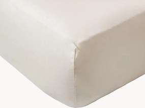 Lenzuolo con angoli boxspring in cotone percalle White