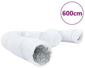 Condotto Di Ventilazione İn Alluminio E Pvc 6m Ø10cm /