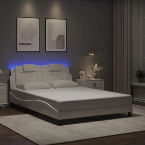 Giroletto Con Luci Led Bianco 140x190 Cm İn Similpelle /