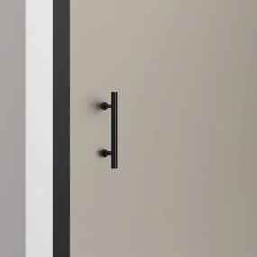 Porta doccia 100cm telaio nero e vetro opaco scorrevole | KFN5000NS - KAMALU