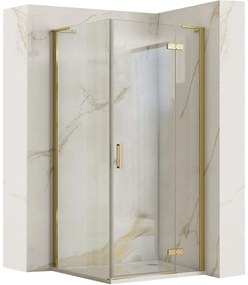 Cabina doccia REA Hugo 80x80  Gold Brush