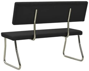 Panca 110 cm Nera in Similpelle