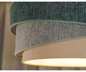 Duolla-Lampadario a sospensione con filo KOBO ECO REC. 1xE27/15W/230V diametro 45 cm verde/grigio/color crema