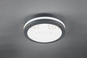 Piave plafoniera led 11w 1180lm, 3000k da esterno antracite con sen...