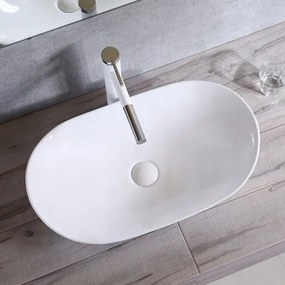 REA-U0441 - Lavabo da appoggio ROYAL 35,5x61,5 cm ceramica/bianco lucido