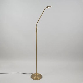 Lampada da terra moderna bronzo incl. LED - Eva