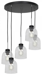 Lampadario su filo BOGOTA 5xE27/60W/230V trasparente