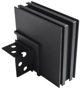 Staffa angolare MAGNETIC TRACK nera