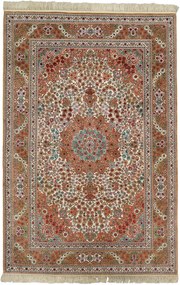 Ghom Tappeto 130x190 Rosa (Cina) Annodato A Mano