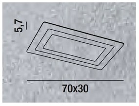 Plafoniera in metallo e plexiglass