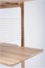 Libreria in legno massiccio di rovere, altezza 216 cm Muse - Gazzda