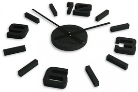 Orologio da parete in legno nero
