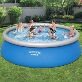 Bestway Set Piscina Gonfiabile Rotonda Fast Set 457x122 cm