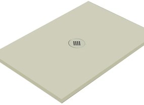 Piatto doccia in ceramica extra slim crema L 140 x L 70 cm