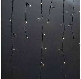 Nedis CLLC180- Tenda di Natale per esterni LED 180xLED/7 funzioni 10,9m IP44 bianco caldo