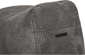 Puof a sacco marrone scuro con rivestimento in velluto a coste Snug Long 140 – SLOWDOWN