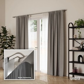 Mantovana doppia estensibile in acciaio 76 - 213 cm Twilight - Umbra
