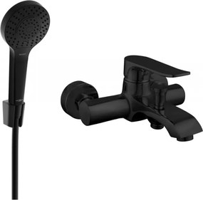 Mexen Pecos R05 rubinetteria per vasca da bagno con set doccia, nero - 7273R05-70