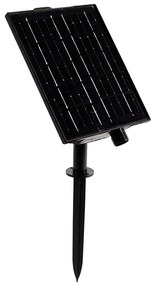 Ghirlanda luminosa marrone 8m con 10 luci LED IP44 ricaricabile a energia solare - Maro