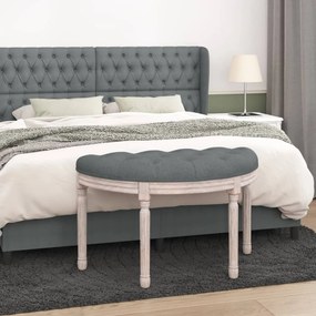Panca Grigio Scuro 81,5x41x49 Cm İn Tessuto /