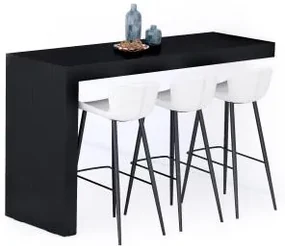 Penisola Evolution 180x60, Nero Frassino