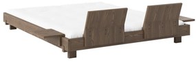 Letto matrimoniale marrone in pino massiccio con rete inclusa 160x200 cm Social – Karup Design