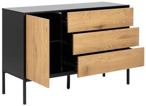 Credenza bassa industriale metallo e legno TRESCA