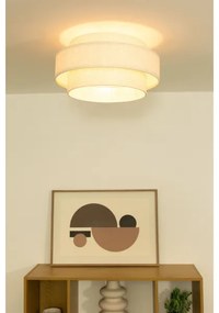 Plafoniera BOHO 1xE27/60W/230V Ø 40 cm bianca