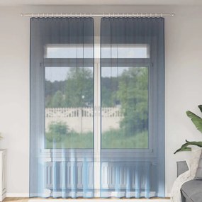 Tende İn Voile Con Passanti 2 Pz Blu Reale 140x260 Cm /