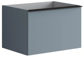 Mobile da bagno sotto lavabo Pixel plain indaco L 60 x H 40 x P 45.5 cm 2 cassetti, lavabo non incluso