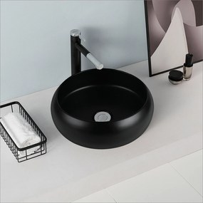 Lavabo D'Appoggio 40 Cm Rubicer "Break The Rules" Nero Opaco