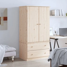 Armadio Alta 90x55x170 Cm İn Legno Massello Di Pino /
