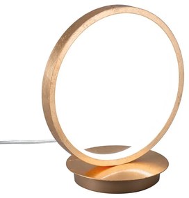 Lampada da tavolo LED glamour Joy oro, luce naturale, NOVECENTO