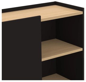 Libreria nera opaca 100x147 cm Nina - TemaHome