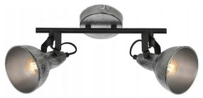 Briloner 2049-024 - Faretto RETRO 2xE14/40W/230V grigio