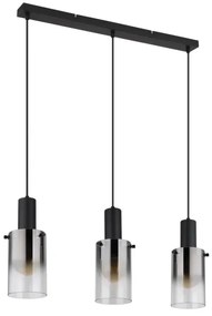 Globo 15907-3H - Lampadario a sospensione con filo FLORENTINA 3xE27/40W/230V nero