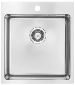 Deante ZPO_010A - Lavello della cucina OLFATO 50,5x45 cm pettinato acciaio