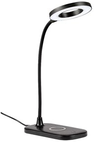 Rabalux 74013 - Lampada da tavolo LED dimmerabile con funzione Touch HARDIN LED/5W/5V nero