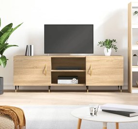 Mobile porta tv rovere sonoma 150x30x50 cm in legno multistrato