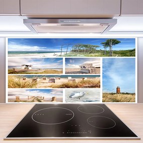 Rivestimento parete cucina Paesaggio marino 140x70 cm