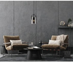 ITALUX PND-32453-1-BK+SG - Lampadario a sospensione con filo NANESMA 1xE27/40W/230V nero