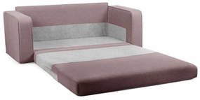 Divano in rosa chiaro allungabile 160 cm Come – Bobochic Paris