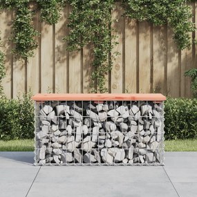 Panca da Giardino Design Gabbione 83x31,5x42cm Massello Douglas