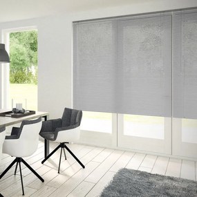 Veneziana Odessa in alluminio, argento 100 x 250 cm, Larghezza lamelle: 25 mm