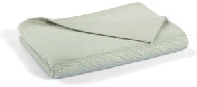 Copriletto in cotone verde per letto matrimoniale 240x260 cm Lines - Mijolnir