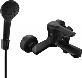 Mexen Sabre R05 rubinetto da bagno con set doccia, nero - 7213R05-70