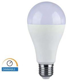 Lampada Led E27 A65 17W 1521 LM Freddo 6400K Dimmerabile Chip Samsung SKU-20190