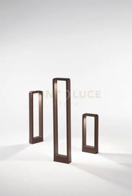 Nature paletto da sterno led 4000k 698lm 12w ip65 corten h.40cm