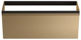 Mobile da bagno sospeso sotto lavabo Fusion L 99.5 x H 40 x P 45.5 cm giallo, 1 cassetto